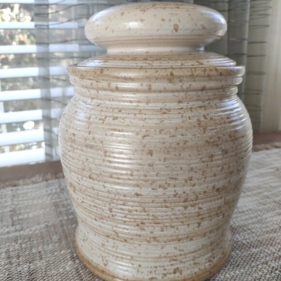 Beauce Art Pottery Canister Genin Trudeau Vintage Hand Thrown Cookie Jar 8.5" - Picture 14 of 15